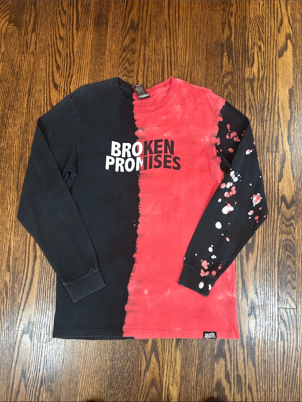 Broken Promises Tie Dye Long Sleeve T-Shirt